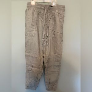 Calvin Klein linen green joggers